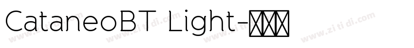 CataneoBT Light字体转换